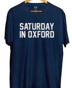 Saturday in Oxford Football Blue T-Shirt
