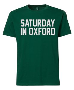 Saturday in Oxford Football Green T-Shirt