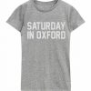 Saturday in Oxford Football Grey T-Shirt