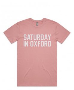 Saturday in Oxford Football Pink T-Shirt
