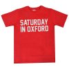Saturday in Oxford Football Red T-Shirt