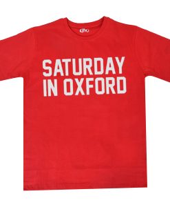 Saturday in Oxford Football Red T-Shirt