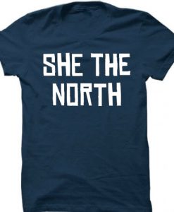 She The North Blue T Shirts