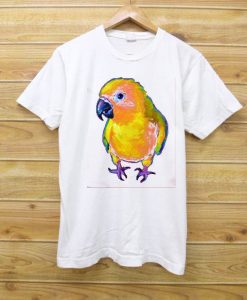 Sun Conure Parrot White T-Shirt