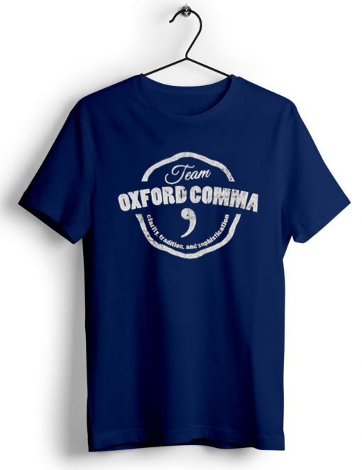 Team Oxford Comma Shirt Blue Naval