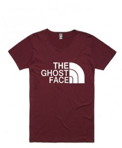 The Ghost Face Hip hop T-shirt Maroon