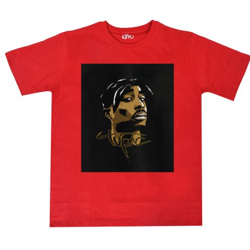 Tupac Shakur 2Pac Red T shirt