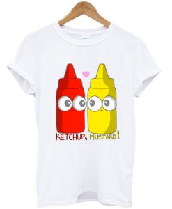 Ketchup mustard Loving WhiteT shirts