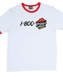 1-800-pizza hut ringer t shirts