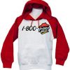 1-800-pizza hut white red sleeves hoodie