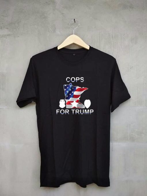 Cops for Trump Black T Shirt