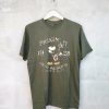 Disney Mickey Mouse Old School Rock N’ Roll T Shirt Green Army