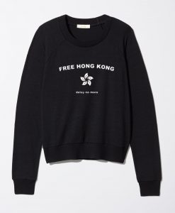 Free Hong Kong Delay No More black sweatshirts