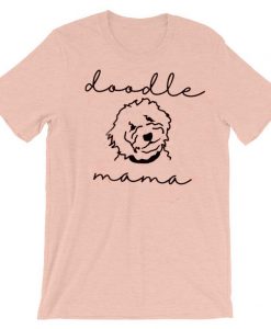 Golden Doodle Mama T-shirt Pink