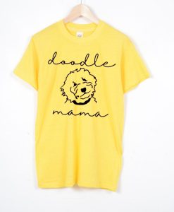 Golden Doodle Mama T-shirt Yellow