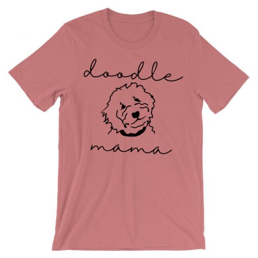 Golden Doodle Mama T-shirt shoft Pink