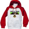 Gorilla Tough white red sleeves hoodie
