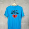 Guilty Samurai Funny Japanese Blue T-Shirt