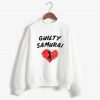Guilty Samurai Funny Japanese White Sweatshirts