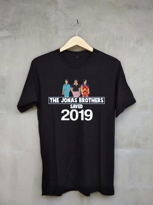 Jonas Brothers present happiness being 2019 black shirt