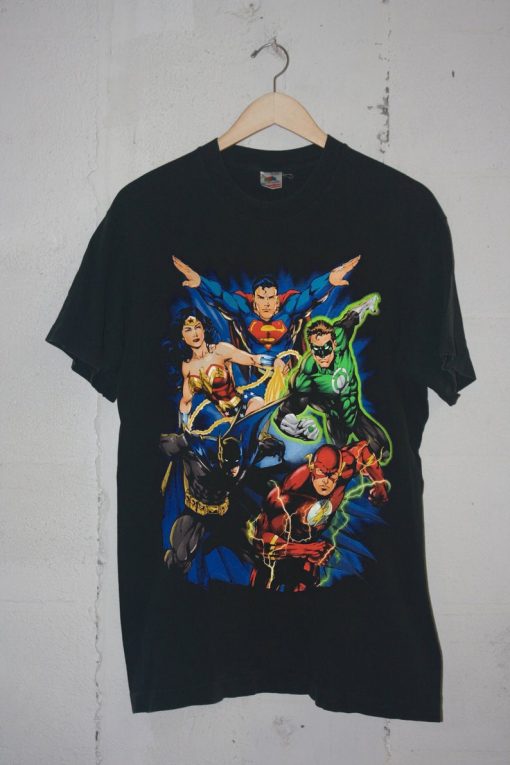 Justice League Original Action styelsT Shirt Black