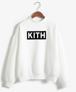 KITH Box Logo Unisex Sweatshirts White