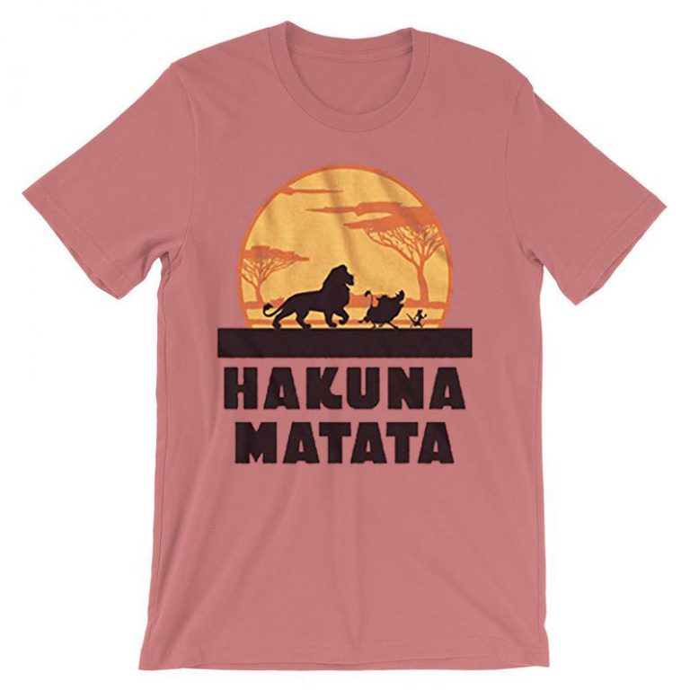 Lion King Hakuna Matata Pumbaa Timon Africa t shirt Pink – donefashion.com