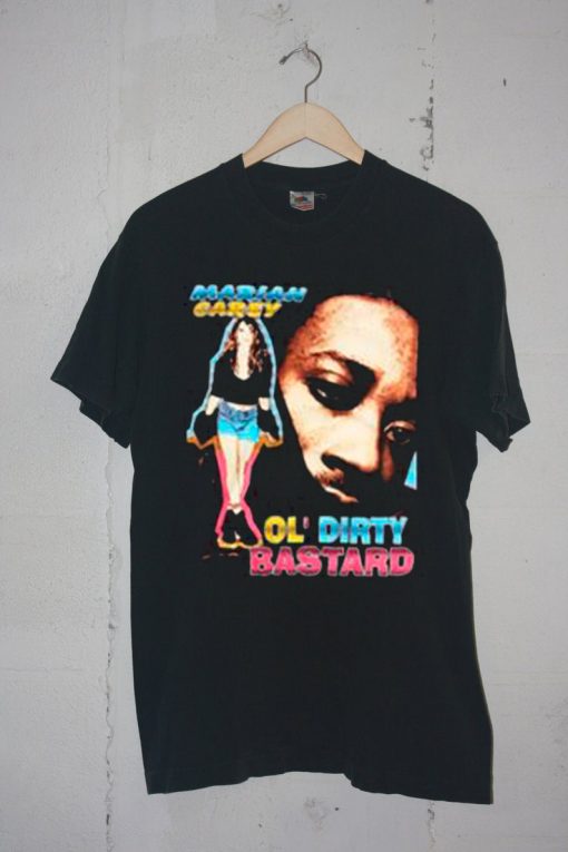 Mariah Carey And Ol’ Dirty Bastard Black T Shirt