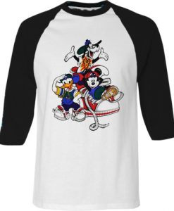 Mickey Mouse Hip Hop Rap Baseball T Shirt