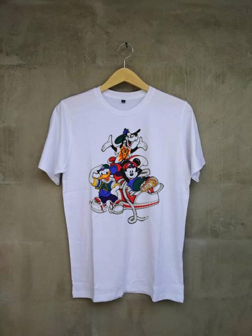 Mickey Mouse Hip Hop Rap WhiteT Shirt