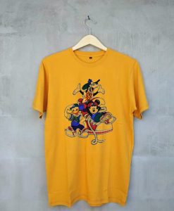 Mickey Mouse Hip Hop Rap YellowT Shirt