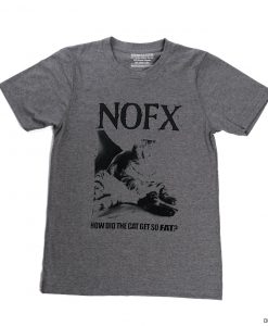NOFX Men's Fat Cat T-Shirt Grey