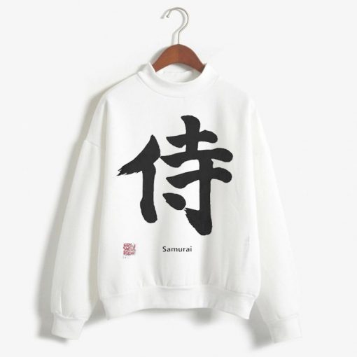 Samurai Black Japanese Kanji Sweatshirts