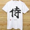 Samurai Black Japanese Kanji Tshirts