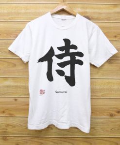 Samurai Black Japanese Kanji Tshirts