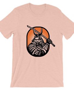 Samurai Japan Warrior Pink T shrts