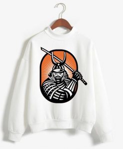 Samurai Japan Warrior White Sweatshirts