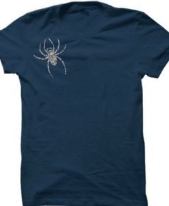 Spider Brooch Unisex T-shirt Blue