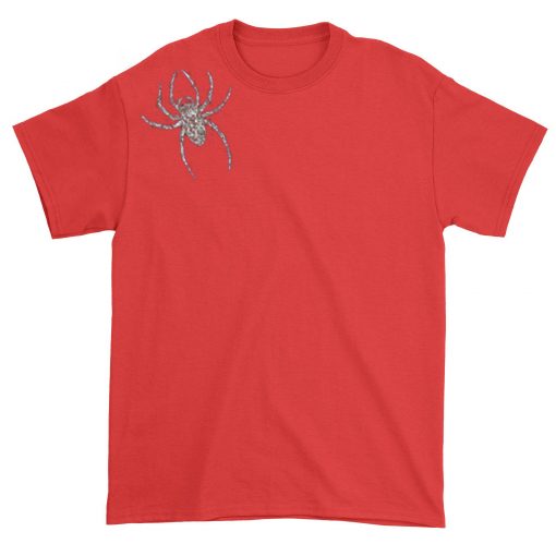 Spider Brooch Unisex T-shirt Shoft Red