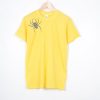 Spider Brooch Unisex T-shirt Yellow