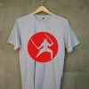 T Shirt Japan Samurai Grey