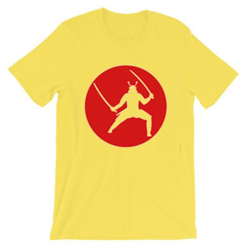 T Shirt Japan Samurai Yellow