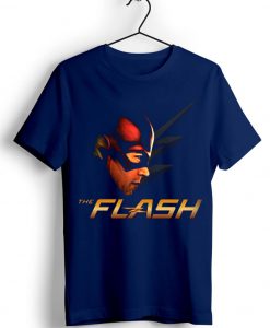 The Flash Justice League DC comics Blue Navy Tshirt