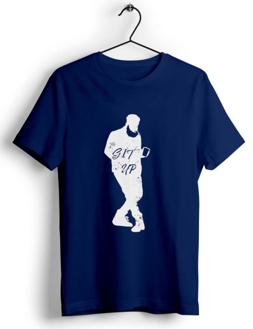 The Git Up Style Logo Blue Tees