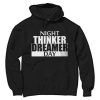 daydreamer and night thinker black hoodie