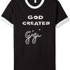 god created gigi black white ringer t shirts