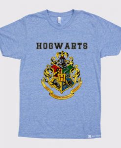 hogwarts logo harry potter UnisexBlue T shirts