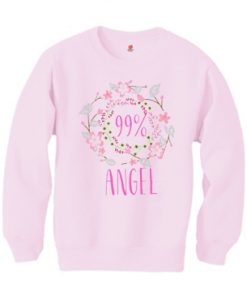 99 percent Angel Girl pink sweatshirts