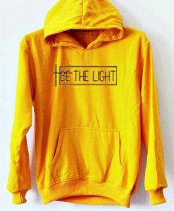Be The Light yellow hoodie
