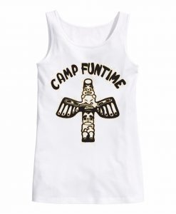 Camp Funtime whiet tank top